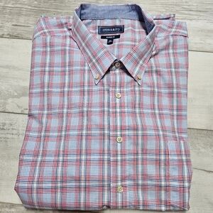 Crown & Ivy Classic Fit Shirt Mens 3XL Button Down Long Sleeve Checkered Preppy